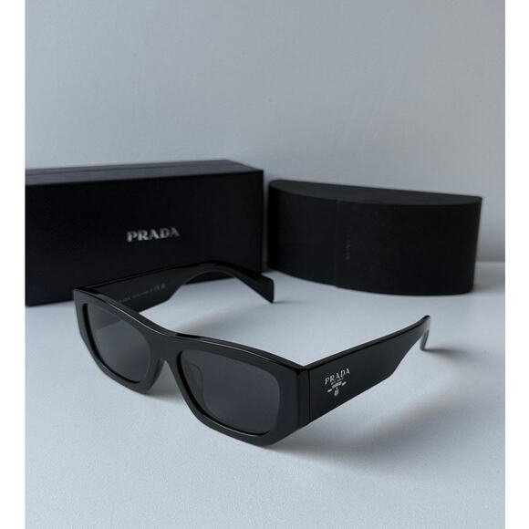 NEWEST RELEASE NEW Prada PR A01S Sunglasses in Black - Picture 1 of 6